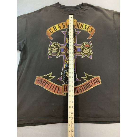 Vintage Guns N Roses 90s/Y2K Shirt Mens 2XL Black Appetite For Destruction - Picture 6 of 7